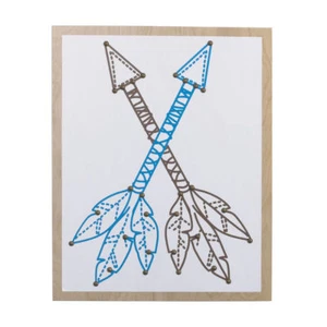 NoJo Teepee Arrow Framed Wall Decor -  Indian - Picture 1 of 2