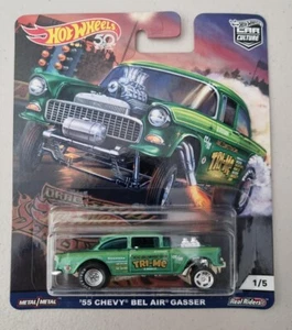 TIRA DE ARRASTRE Hot Wheels Car Culture - '55 chevy bel-air gasser 1/5 - Imagen 1 de 1