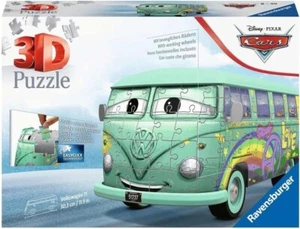 RAVENSBURGER 3D PUZZLE 111855 VOLKSWAGEN T1 DISNEY PIXAR CARS FILLMORE NUOVO/CONFEZIONE ORIGINALE - Foto 1 di 4
