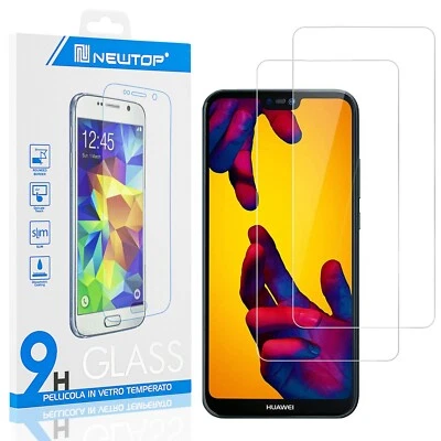 2 PEZZI PELLICOLA VETRO TEMPERATO PROTEZIONE Huawei P20 Lite 2019 Trasparente - Immagine 1 di 4
