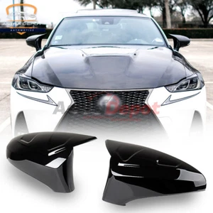 Gloss Black Side Mirror Cover Caps for Lexus GS300 IS250 ES330 ES350 2013-2018 - Bild 1 von 10