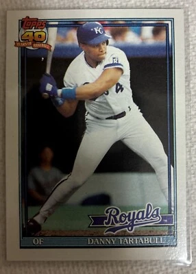 1991 Topps - B* Before Copyright; Bold 40th on Back #90 Danny Tartabull - Image 1 of 2