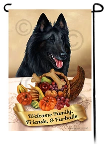 Erntedank Garten Flagge - Belgischer Schäferhund Stil 2 016A - Bild 1 von 1