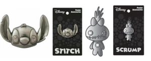 Disney-Stitch or Scrump Pewter Lapel Pin Licensed OFFICIAL Lilo & Stitch NIP - Picture 1 of 7