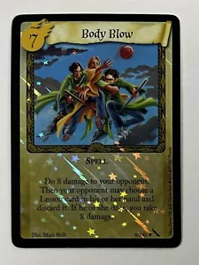 Harry Potter TCG WOTC Chamber of Secrets Body Blow 4/140 Rare Foil Holo Unplayed - Picture 1 of 2