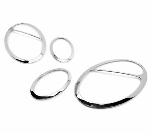 Chrome Headlights Trim Cover Surround Rim For Mercedes E-Class W211 Facelift - Picture 1 of 3