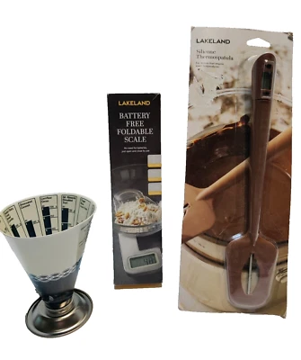 Lakeland Scales, Temperature Spatula, dry measure cup, Cooking Baking set - Image 1 of 4