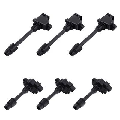 Conjunto de bobina de ignição 6 peças para Infiniti I30 3.0L V6 1996-1999 Nissan Maxima - Imagem 1 de 4