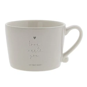Tasse, Becher LOVE MEETS YOU grau für 300ml Keramik Bastion Collections - Bild 1 von 1