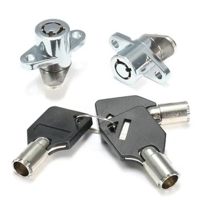2x Hard Saddlebag Lock 3 Keys Set For Touring Glide P1P7 - Picture 1 of 9