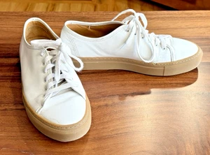 JACK ERWIN Holly Tournament sneaker da donna bianche in pelle italiana $178 taglia 9 - Foto 1 di 20