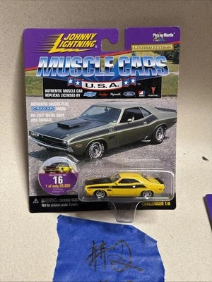 Johnny Lightning 1970 Dodge Challenger T/A YELLOW #16 Muscle Cars LMTD EDITION - Image 1 of 4