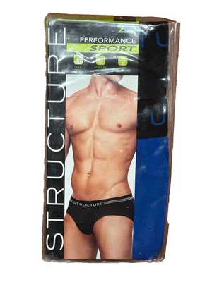 Mens Underwear Structure Sport Briefs Size L - Image 1 of 2