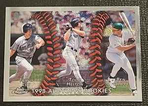 1999 Topps Chrome #457 Todd Helton Rookie Travis Lee Ben Grieve RC Rockies HOF - Bild 1 von 2