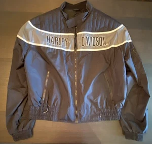 Veste de course Harley Davidson vintage en noir et gris homme XXL - Photo 1/7