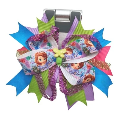 Big Bow Hair Clip Silky Barrette Hairpin Multi Accessories Girls Minnie Princess - Image 1 of 4