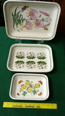 PORTMEIRION BOTANIC GARDENS 3 PEÇAS. CONJUNTO PADEIRO - Imagem 1 de 4