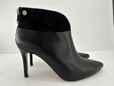 Botines Louise Et Cie Tobillo Punta Cuero Negro Tacón con Picos Cremallera 7 M Foto 1 de 4