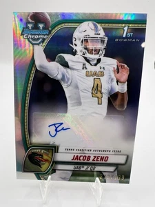 2024 BOWMAN U CHROME JACOB ZENO AUTO /299 #PA-JZE REFRACTOR - Picture 1 of 5
