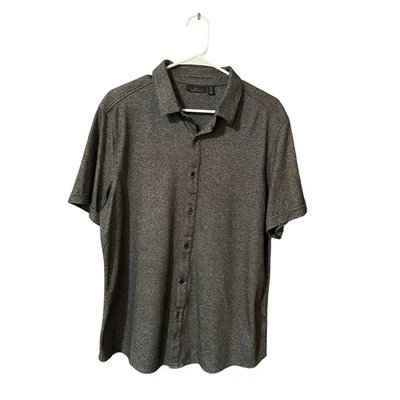 Marc Anthony XL Slim Fit Button Down Shirt Heather Gray Short Sleeve - Image 1 of 4