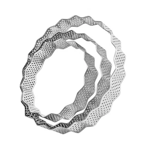  3 Stück Edelstahl Mousse Ringe: Dessert Mousse Kochringe - Gebäckform - Bild 1 von 12