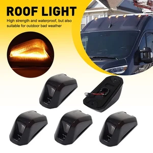 5PC Smoked Cab Roof Marker Lights For 14-23 Ram ProMaster 1500 2500 3500 Amber - Picture 1 of 13