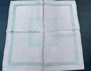 "Juego de 6 servilletas reversibles de 19"" grandes grises y rosas damasco vintage" - Imagen 1 de 5