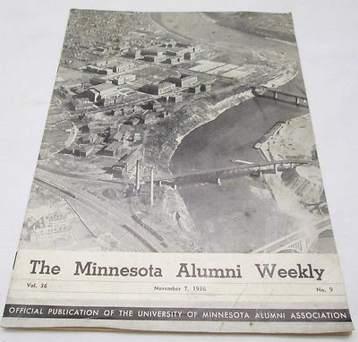 The Minnesota Alumni Weekly Vol 36 November 7 1936 University of Minnesota - Image 1 of 4