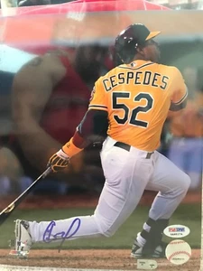 Yoenis Cespedes Signed Oakland Athletics 8x10 Photo PSA/DNA - Picture 1 of 5