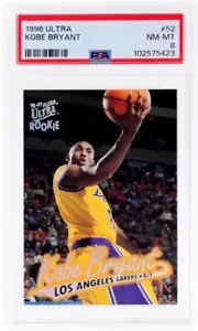 Fleer Ultra #52 1996 Kobe Bryant ROOKIE RC PSA 8 - Foto 1 di 2