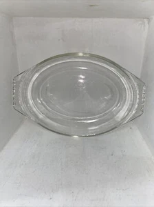 Vintage 3 Qt Pyrex Oval Heavy Glass Roasting Baking Casserole Pan #088 - Picture 1 of 7