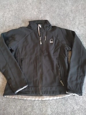 CHAQUETA SIERRA DESIGNS Mujer M Mediana ~ Carcasa Suave Resistente al Viento/Agua ~ NEGRA Foto 1 de 4