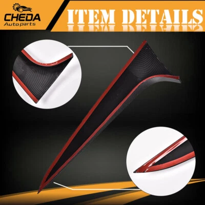 New Fit For BMW X4 2019-2021 Car Glossy Rear Window Spoiler Side Wing Cover - Image 1 of 4