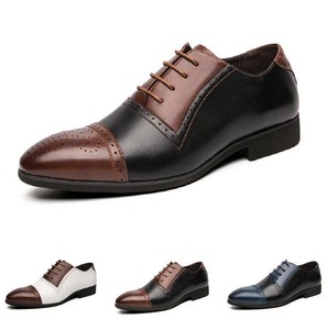 38-48 Mens Low Top Business Leather Shoes Carved Pointy Toe Work Office British