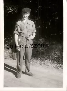 Post WW2 Kings Own Lancaster Regt Soldier German Photo 3.25x2.25 In - Picture 1 of 2