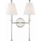Crystorama RIV-383-PN Riverdale Wall Sconce Polished Nickel