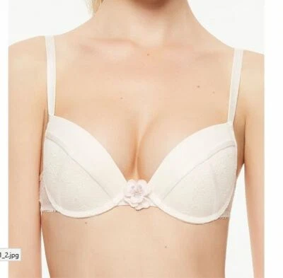 Sujetador push up Passionata by Chantelle Demoiselle nuevo con etiquetas rosa claro 32D Foto 1 de 3