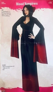 Blutvampirin Erwachsene Medium/Large Kostüm Verkleidung Damen Vampir Gr. 10-14 - Bild 1 von 9