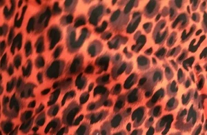 Gesichtsmaske wiederverwendbar rot und schwarz Leopardenmuster wendbar waschbar bequem  - Bild 1 von 3