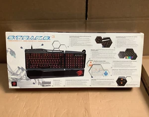 Mad Catz S.T.R.I.K.E 3 Gaming Keyboard for Windows PC, US Layout, Black - Picture 1 of 4