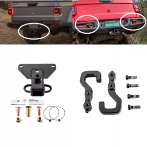 (Receptor de enganche de remolque de 2") y (ganchos de remolque traseros) para Jeep Gladiator 2020-2025 - Imagen 1 de 8