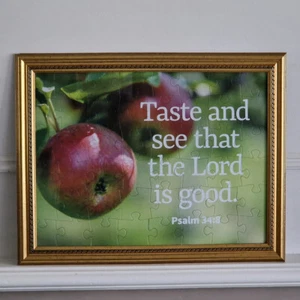Jigsaw Picture Frame Jigsaw - Taste and See The Lord is good Psalm 34:8 - Picture 1 of 13
