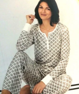 Nautica Pijama Mujer Adulto XXL Ropa de Dormir Conjunto Micro Polar Gris Bolsillos NUEVO - Imagen 1 de 4