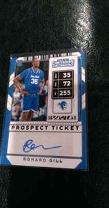 2020 Panini Contenders Romaro Gill Prospect Ticket Auto Jazz Mint