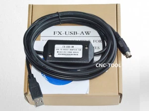 Cable de programación FX-USB-AW adaptador USB a RS422 para Mitsubishi FX3UC FX3G PLC - Imagen 1 de 4