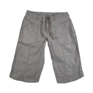 The North Face Shorts Womens 6 Gray Low Rise Stretch Bermuda Outdoor Hiking Camp - Picture 1 of 14