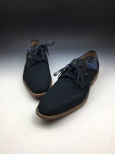 New Stacy Adams Westby Dress Shoes medallion oxford men’s 10 medium blue - Picture 1 of 10