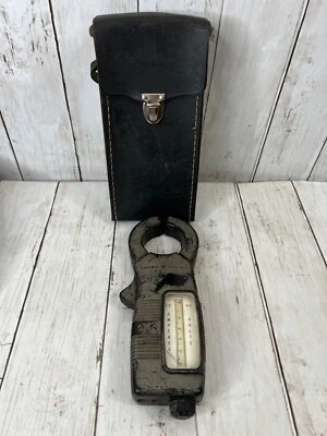 Vintage GE General Electric Amplificador e Braçadeira Volt Medidor Estojo de Couro Não Testado - Imagem 1 de 4