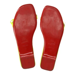 Christian Louboutin taglia 39 sandali donna punta aperta vernice colore giallo - Foto 1 di 5