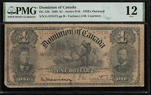 Dominion of Canada $ 1 1898 PMG 12 P#DC-13b Series G - Picture 1 of 4